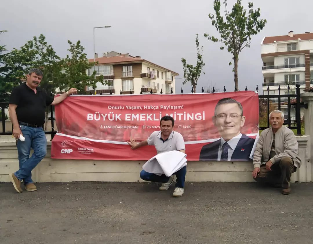 CHP Altındağ İlçe Başkanlığı'ndan Emeklilere Destek Mitingi