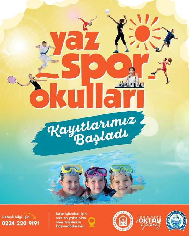 Yıldırım Belediyesi Spor Kulübü'nden yaz spor okulu müjdesi!