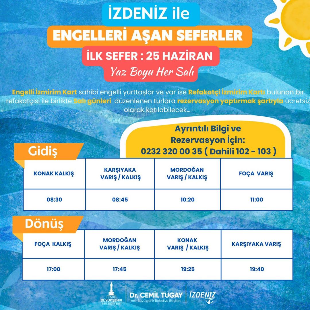 İzmir Büyükşehir Belediyesi Engelliler için Deniz Ulaşımını İyileştiriyor