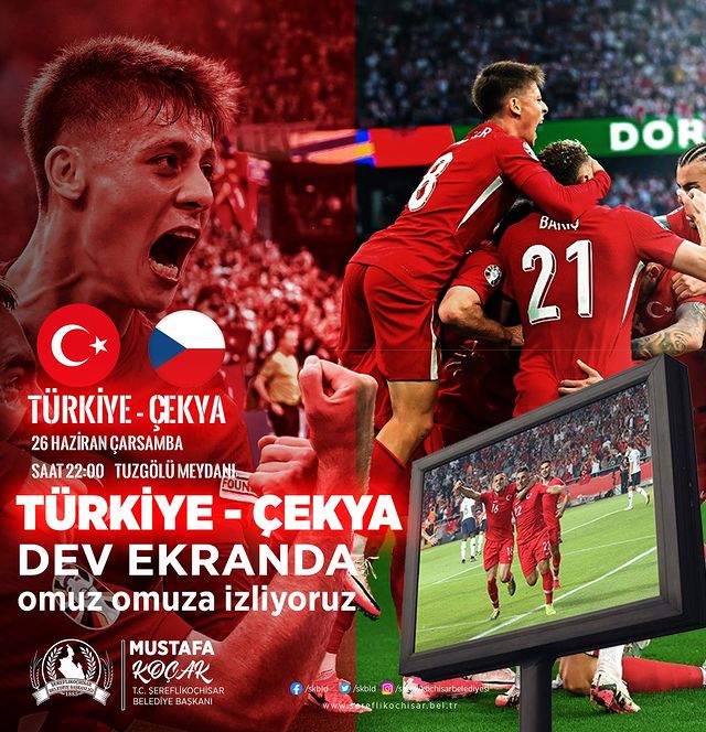 Şereflikoçhisar Belediyesi Vatandaşları Euro 2024 Heyecanına Ortak Ediyor