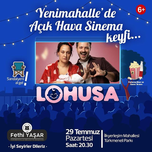 Yenimahalle'de Açık Hava Sinema Gösterimi Devam Ediyor