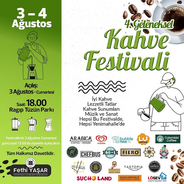 Kahve Festivali Yenimahalle'de Bu Hafta Sonu!