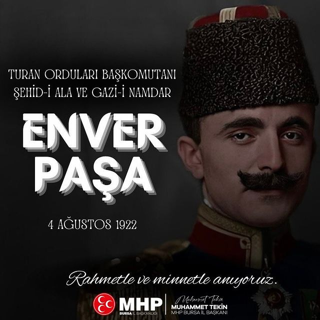 MHP Bursa İl Başkanlığı'ndan Enver Paşa Anma Açıklaması