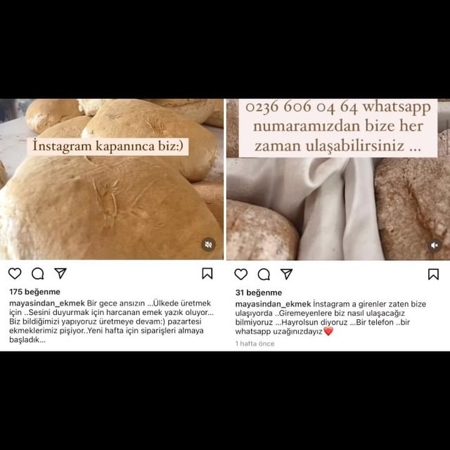 Manisa'da Kadınların Ekmek Üretimine Engel Olan Instagram Yasağına Tepki