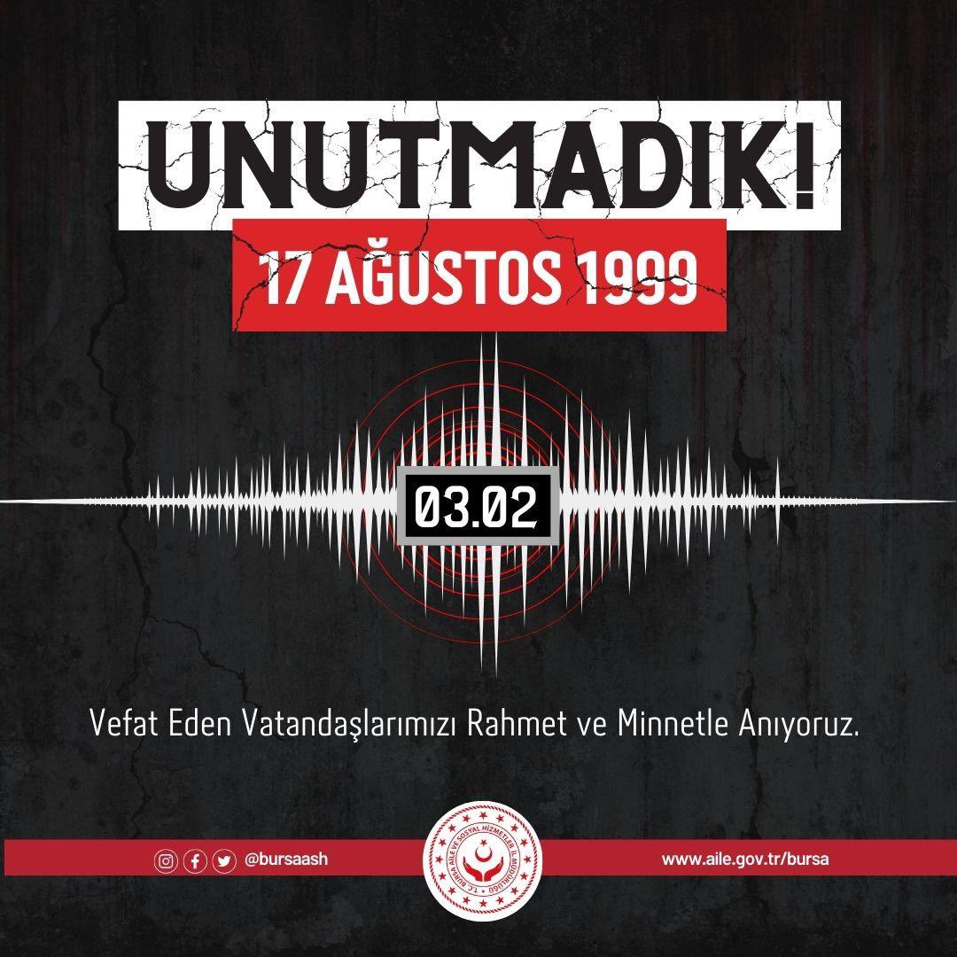 17 Ağustos Marmara Depremi'nin 25. Yılında Anma Törenleri Düzenlendi