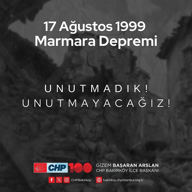 17 Ağustos 1999 Marmara Depremi Anıldı