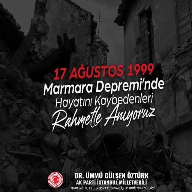 17 Ağustos 1999 Marmara Depremi'nin 25. Yılı