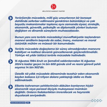 MHP İzmir İl Başkanlığı'ndan Yapılan Açıklamada Bahçeli'nin Melun Utanmazlık İfadeleri Yer Aldı