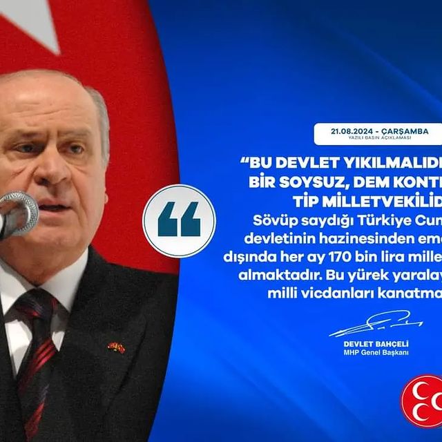 MHP Genel Başkanı Devlet Bahçeli Sert Tepki Gösterdi