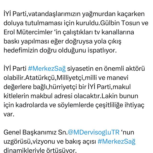 İYİ Parti Hedeflerinde İlerliyor