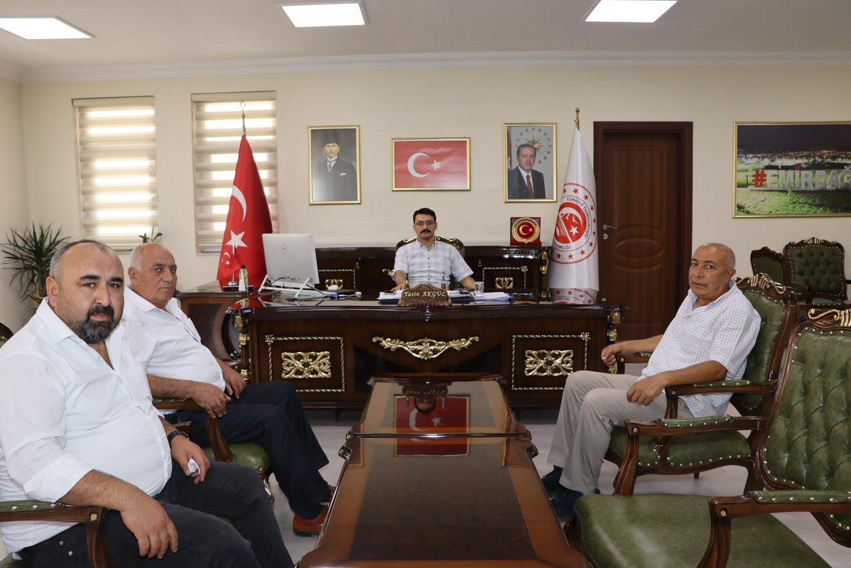 Kaymakam Yasin Akgül Şoförler Odası Başkanı ile Bir Araya Geldi