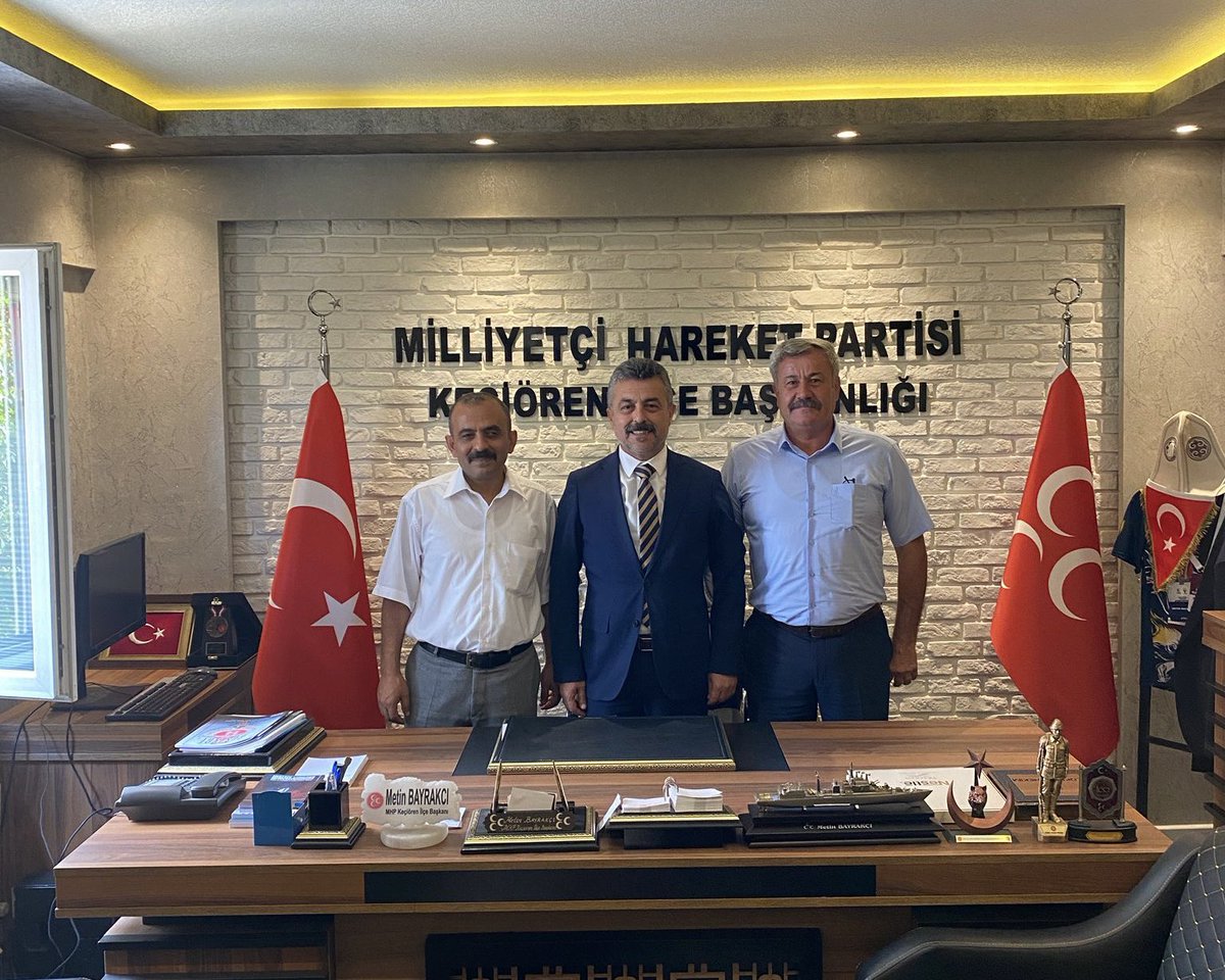 Halil Şahan, Keçiören İlçe Başkanı Metin Bayrakcı'yı Ziyaret Etti