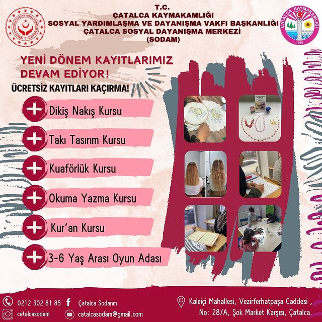 Çatalca Sosyal Dayanışma Merkezi Yeni Dönem Kayıtlarını Başlattı