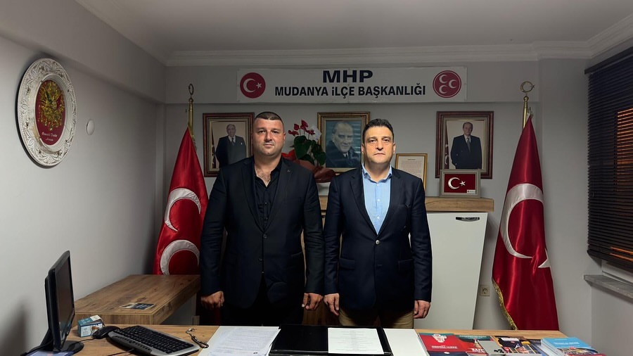  MHP Bursa İl Başkanı Muhammet Tekin, Mudanya İlçe Başkanını Ziyaret Etti 