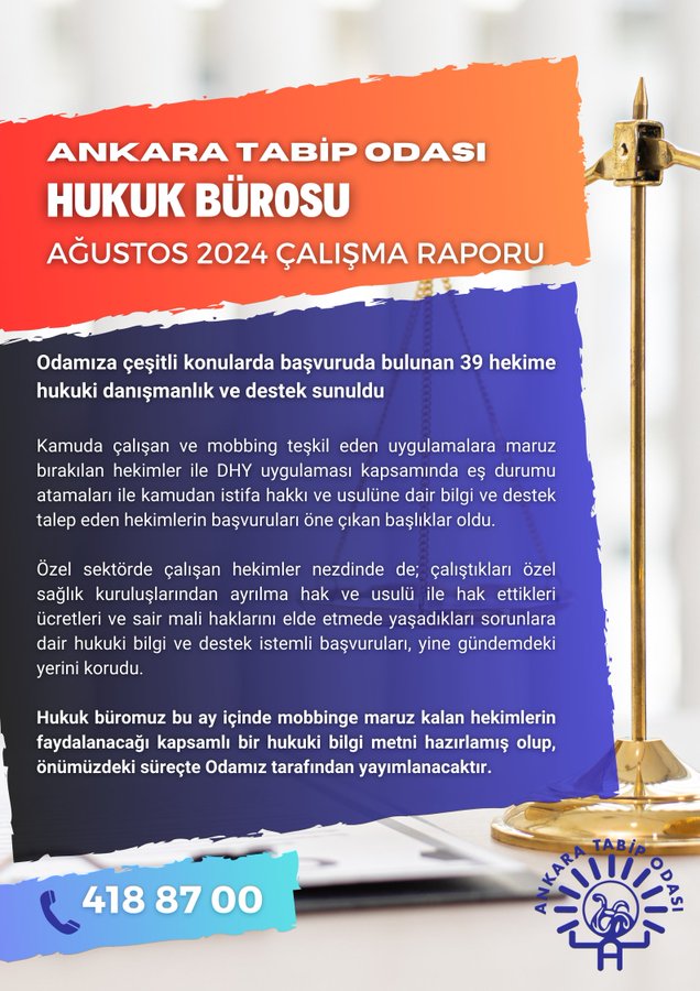 Ankara Tabip Odası Hukuk Bürosu Yayımladı: Hekimlere Hukuki Destek