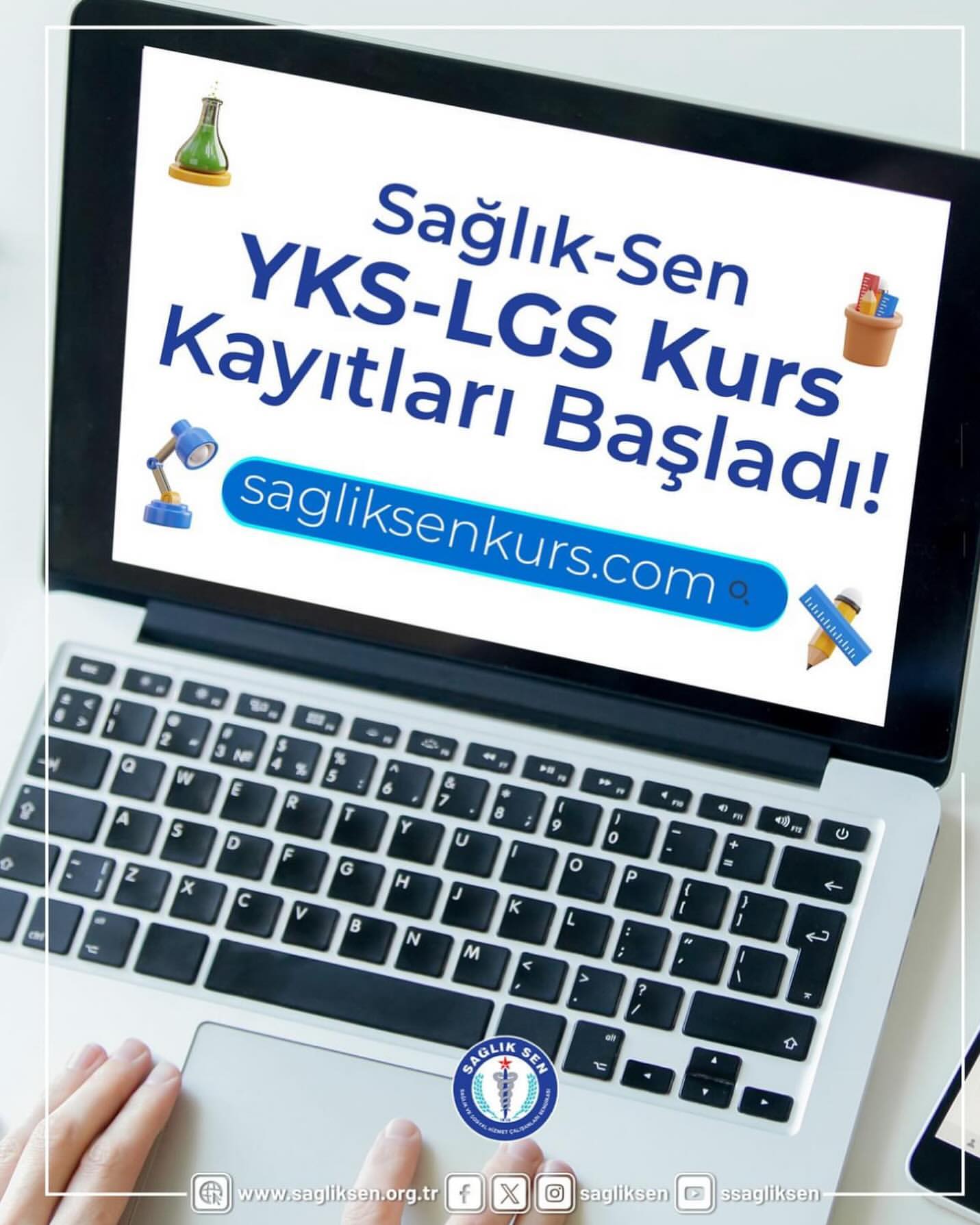 Sağlık-Sen, Yükseköğretim Kurumları Sınavı (YKS) ve Lise Geçiş Sınavı (LGS) kurs kayıtlarını başlattı