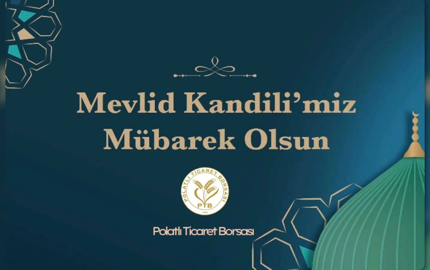 Mübarek Mevlid Kandili'nde Polatlı Ticaret Borsası'ndan Kutlama