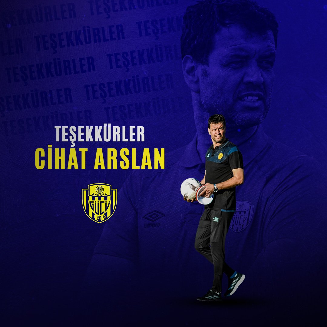 MKE Ankaragücü, Teknik Direktör Cihat Arslan İle Yollarını Ayırdı