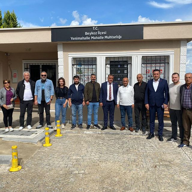 CHP Beykoz İlçe Başkanlığı, Yenimahalle'de Esnaf ve Muhtara Ziyarette Bulundu