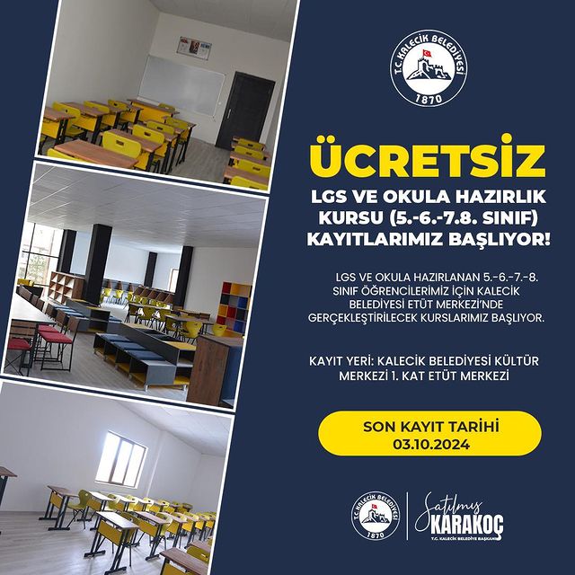 Ücretsiz LGS Hazırlık Kursları Başlıyor