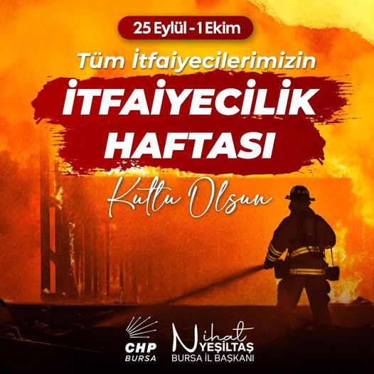 İtfaiyecilik Haftası Kutlaması