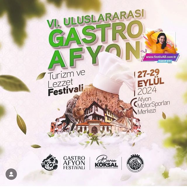 6. Uluslararası Gastro Afyon Turizm ve Lezzet Festivali İçin Önemli Duyuru