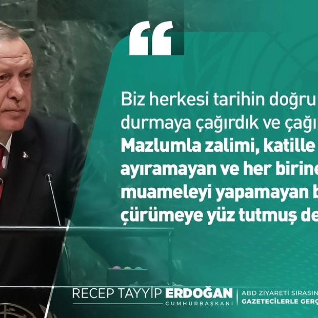 Dünya Lideri Sayın Recep Tayyip Erdoğan'dan Önemli Açıklamalar