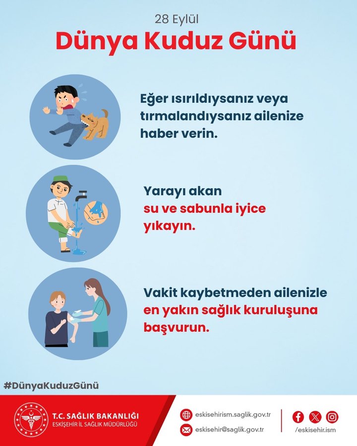 Dünya Kuduz Günü Uyarıları