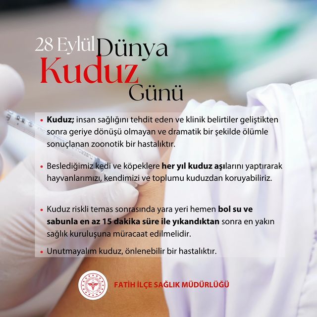 Dünya Kuduz Günü Anılıyor