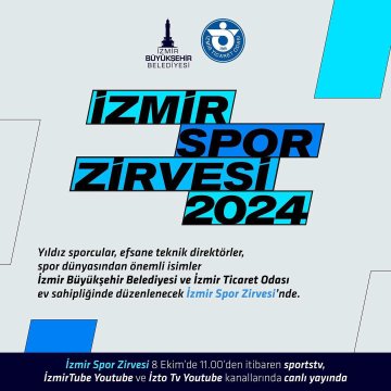 İzmir Spor Zirvesi İçin Geri Sayım Başladı