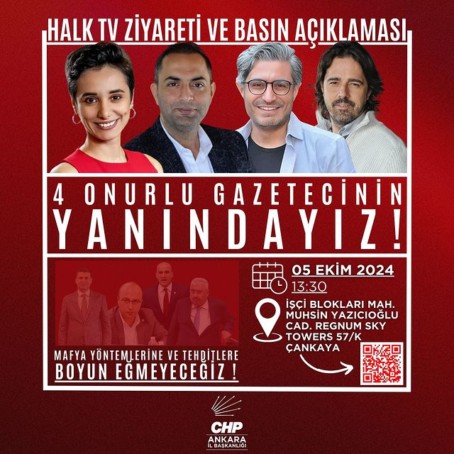 Cumhuriyet Halk Partisi, Gazetecilere Destek Açıklaması Yapacak