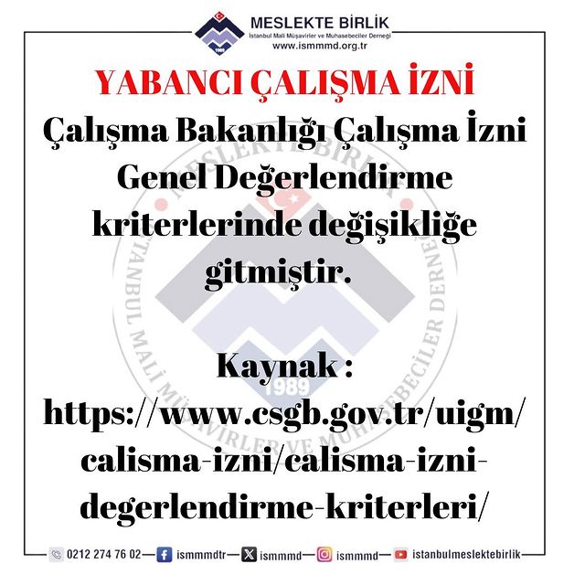 Çalışma Bakanlığı Yabancıların Çalışma İzinlerinde Yeniliklere Gidiyor