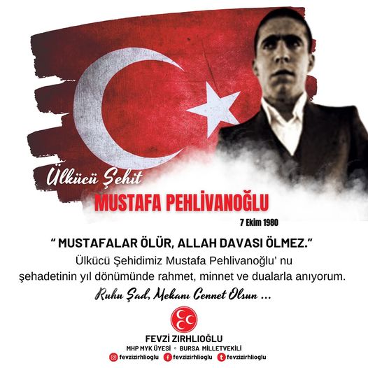 Ülkücü Şehit Mustafa Pehlivanoğlu Anıldı