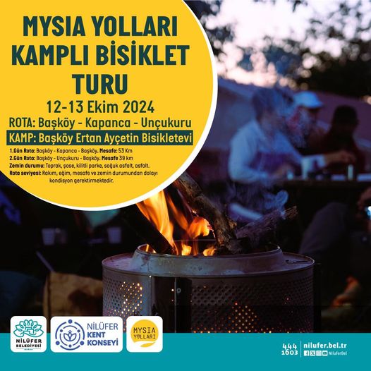 Mysia Yolları'nda Bisiklet Turu ve Kamp Etkinliği