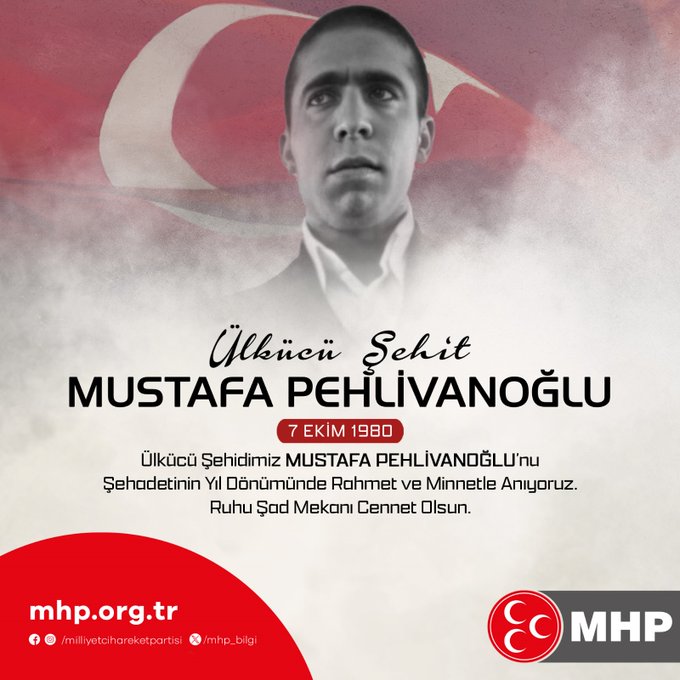 Ülkücü Şehit Mustafa Pehlivanoğlu Anılıyor