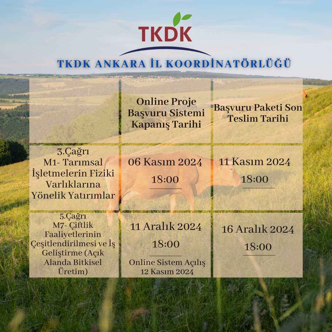 Tarım ve Kırsal Kalkınmayı Destekleme Kurumu (TKDK) Ankara İl Koordinatörlüğü, 302 projeyi incelemeye aldı