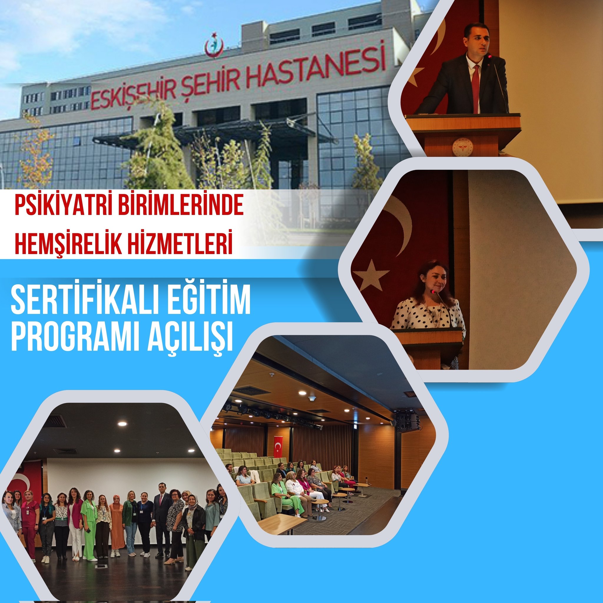 Eskişehir Şehir Hastanesi'nde Psikiyatri Birimlerinde Hemşirelik Hizmetleri Eğitim Programı Başlatıldı