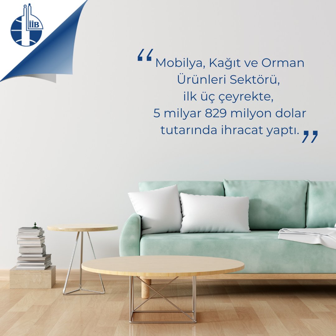 Mobilya, Kağıt ve Orman Ürünleri Sektörleri İhracat Rakamlarını Açıkladı