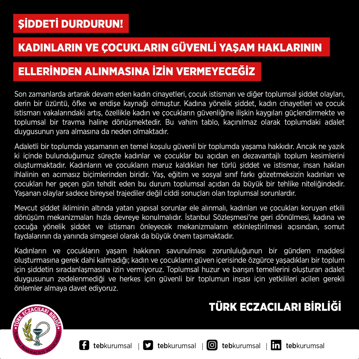 Son Dönemde Artan Kadın Cinayetleri ve Çocuk İstismarına Karşı Toplumsal Bilinçlenme Çağrısı