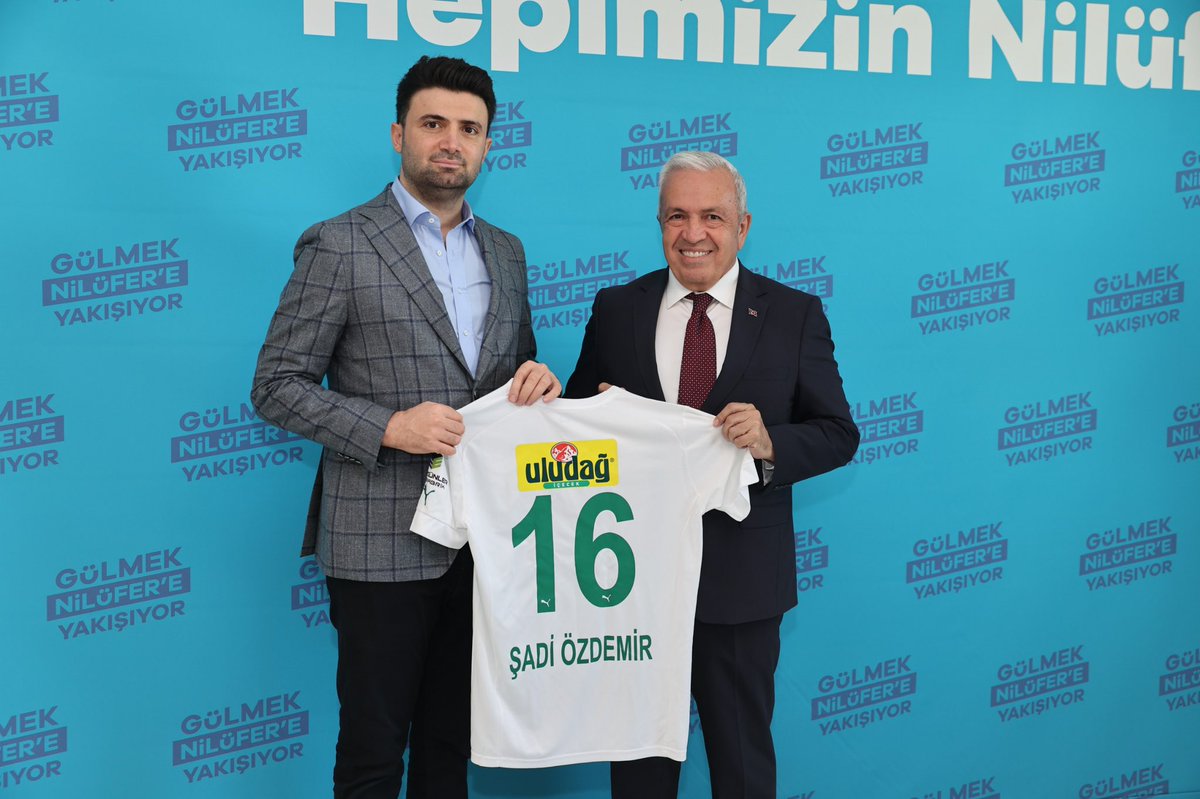 Bursaspor Kulübü Başkanı Enes Çelik Nilüfer Belediye Başkanı Şadi Özdemir’i Ziyaret Etti