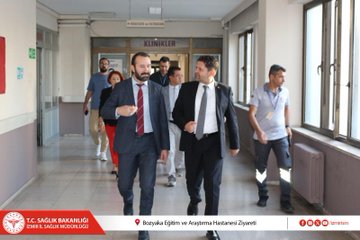 İzmir İl Sağlık Müdürü Dr. M. Burak Öztop, Bozyaka Eğitim ve Araştırma Hastanesi’nde İncelemelerde Bulundu