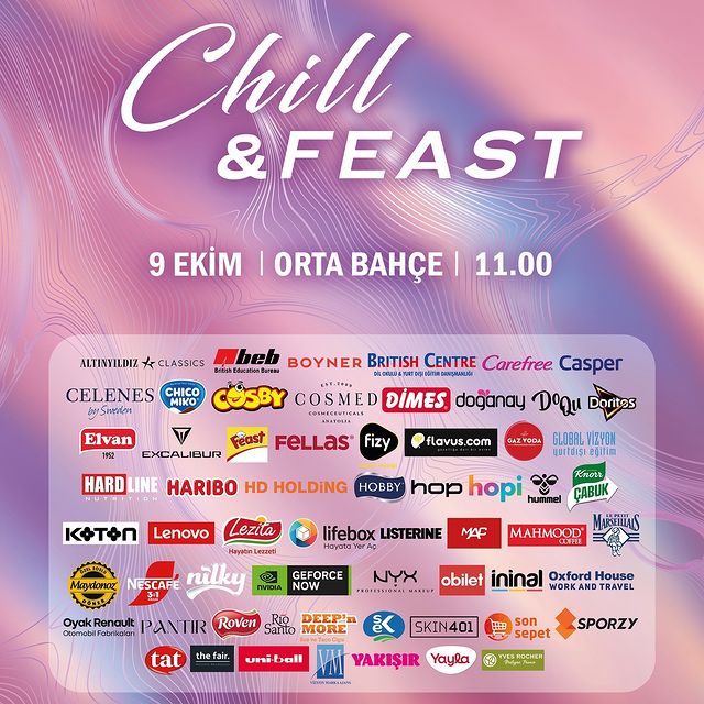 Okula dönüş dönemi için Chill&Feast etkinliği düzenleniyor