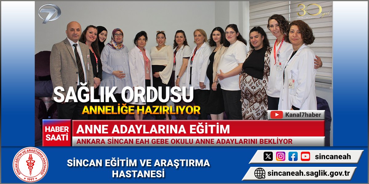 Sincan Eğitim ve Araştırma Hastanesi, Gebe Okulu ile Anneleri Bilgilendiriyor