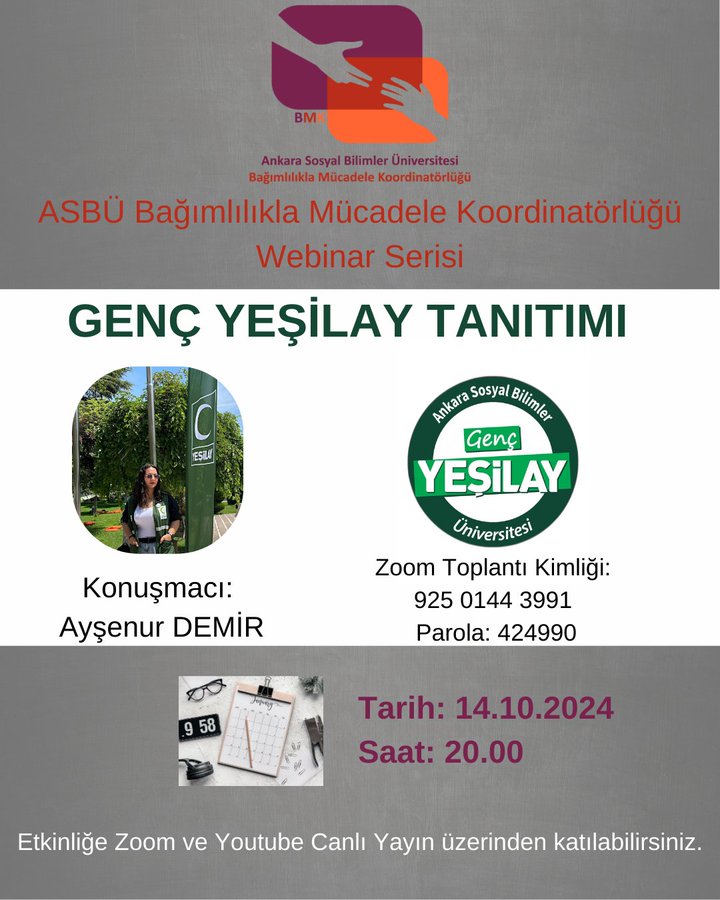 ASBÜ'den Bağımlılıkla Mücadele Webinar Programı