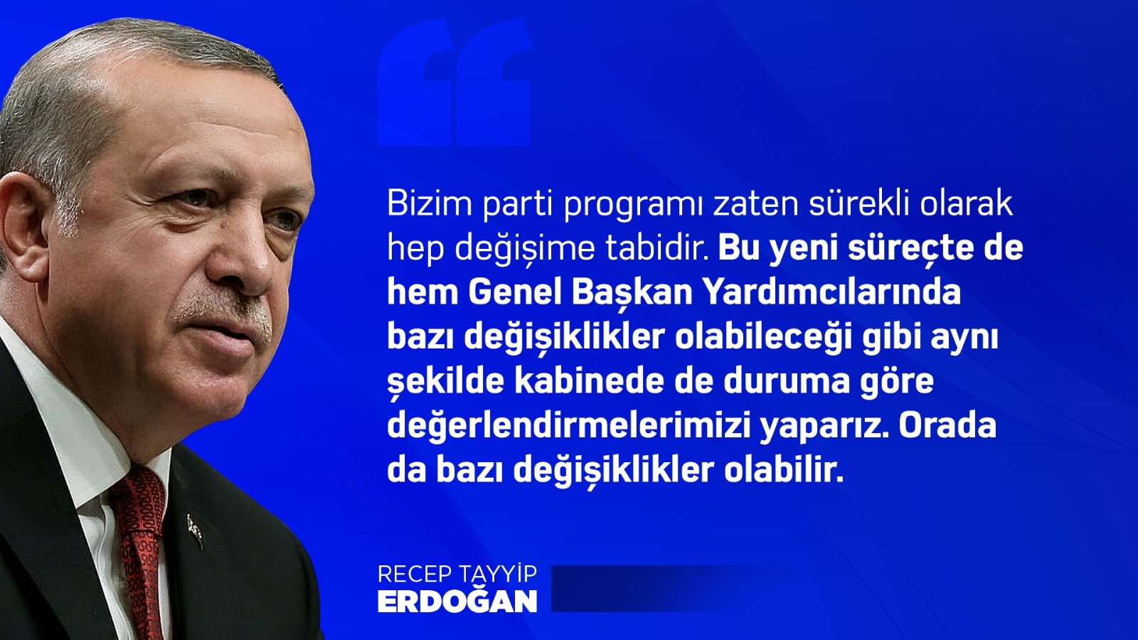 Cumhurbaşkanı Recep Tayyip Erdoğan'dan AK Parti Kongresiyle İlgili Açıklamalar