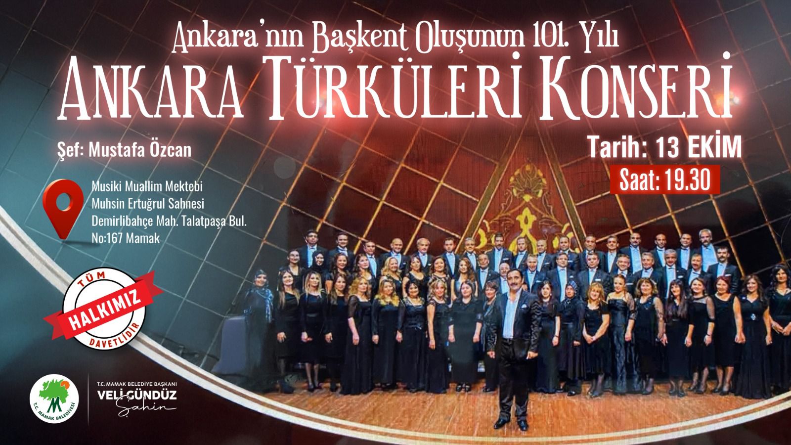 Ankara'nın Başkent Oluşunun 101. Yılı Özel Konser İle Kutlanacak