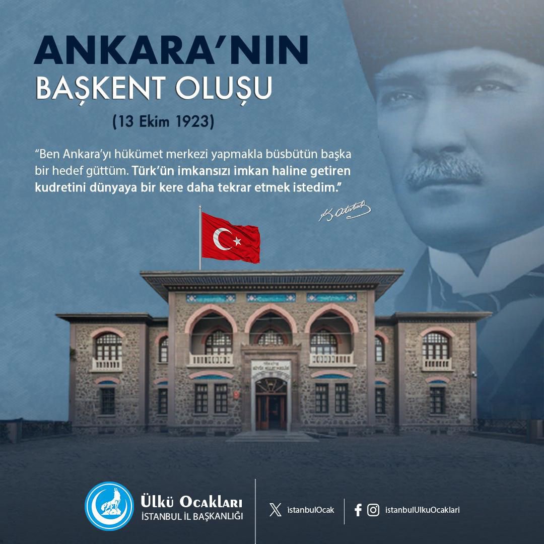 Cumhuriyetimizin Başkenti Ankara'nın 101. Yıl Dönümü Kutlandı