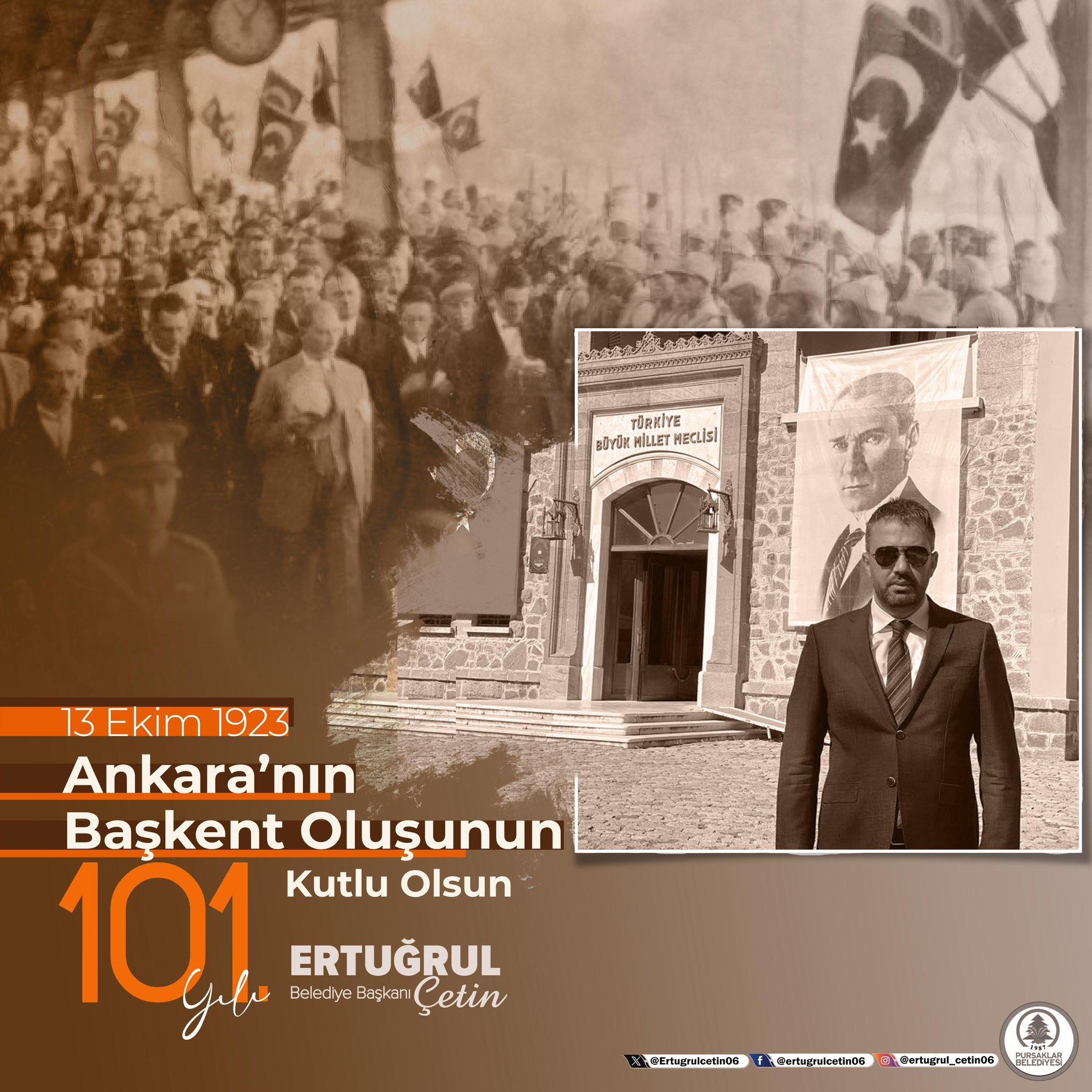 Başkent Ankara'nın 101. Yıl Dönümü Kutlanıyor