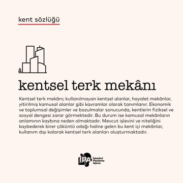 Kentsel Terk Mekânı Nedir?