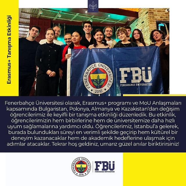 Fenerbahçe Üniversitesi, Uluslararası Öğrencilerle Etkinlik Düzenledi